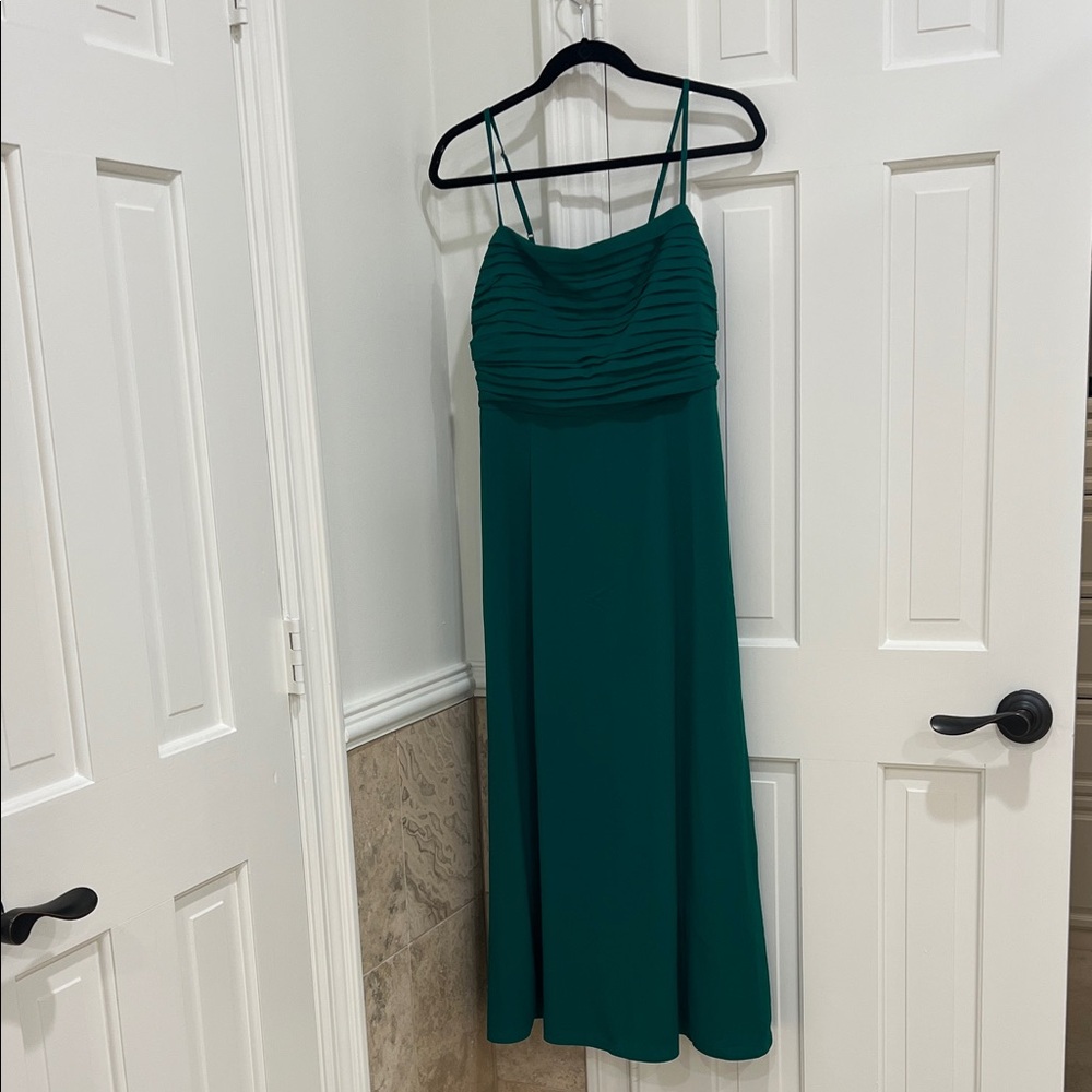 Emerson style Elegant Green Sleeveless Dress